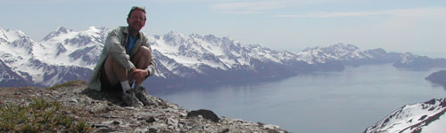 [photo of Mark on Marathon Mtn, Alaska]